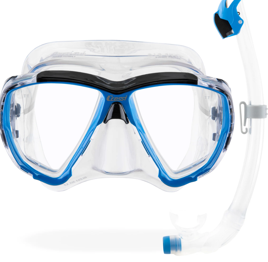 Cressi Big Eyes Mask with Snorkel Kit in Blue