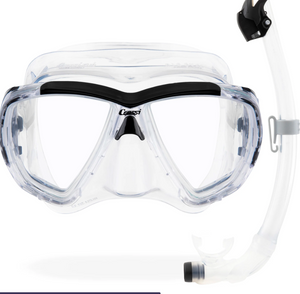 Mask Kit with Seal Dry Snorkel in Clear