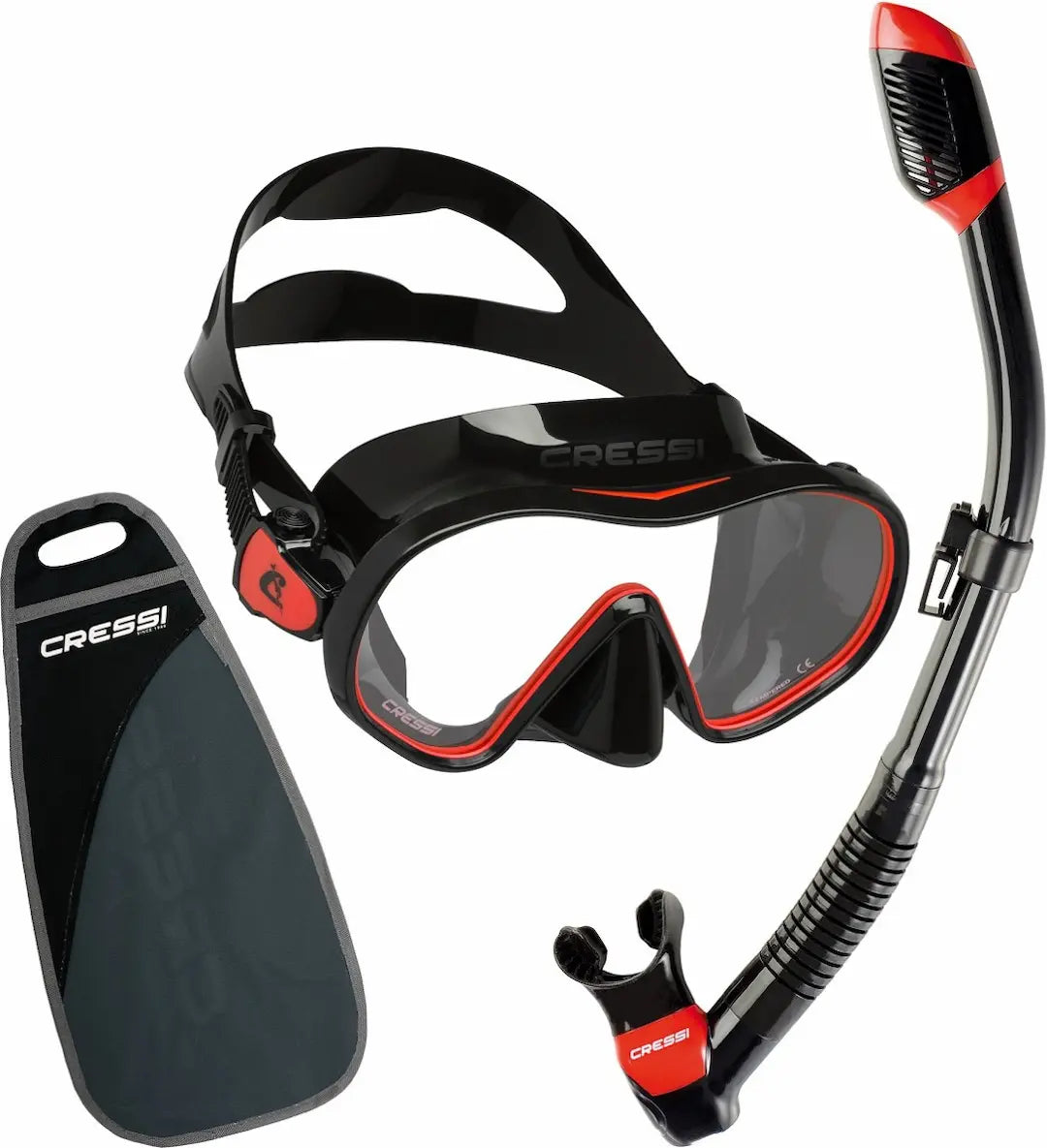 Cressi F-Dual mask and supernova dry snorkel kit