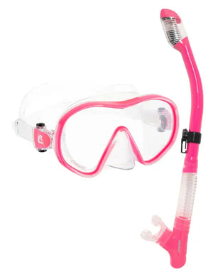 Pink Mask + Tao Dry Snorkel kit