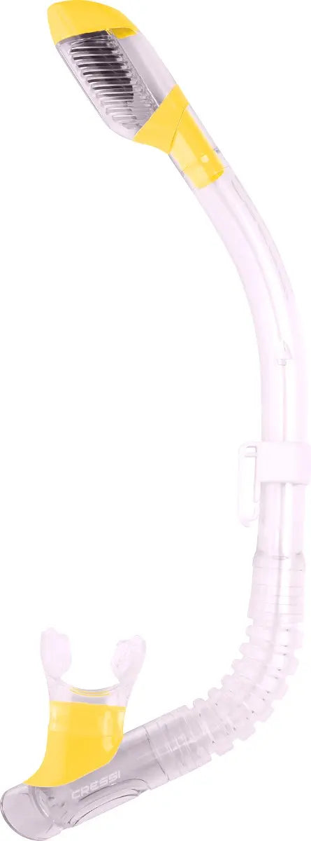 Cressi Mini Dry Snorkel Yellow for kids