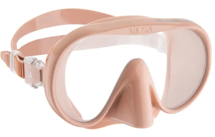 Cressi Musa snorkel mask in rose gold