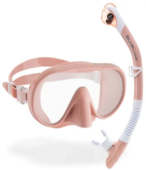 Rose Gold mask with Scilla Snorkel Set