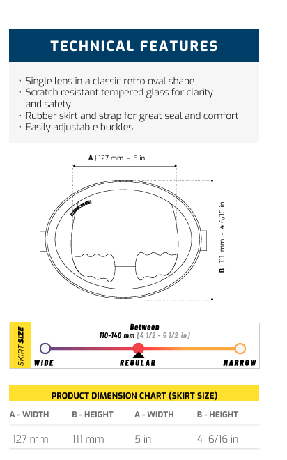 Cressi Pacifico sizing