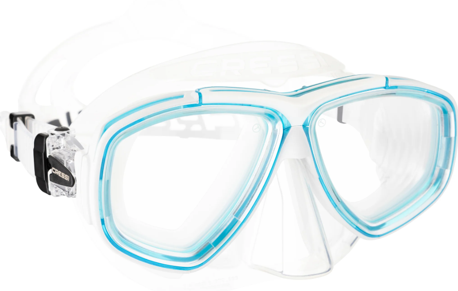 Cressi Prisma dive mask in Clear/Blue
