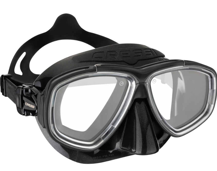 Cressi Prisma dive mask in black with black accent