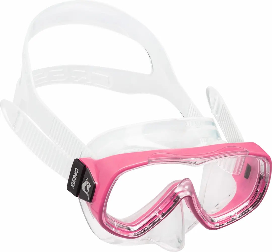 Cressi Pumietta kids snorkel mask in pink