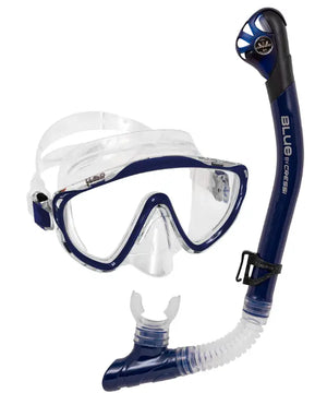 Clear with Navy mask/Scilla Snorkel Set