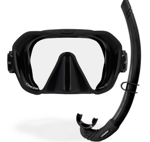 Black mask with Corsica Snorkel Set