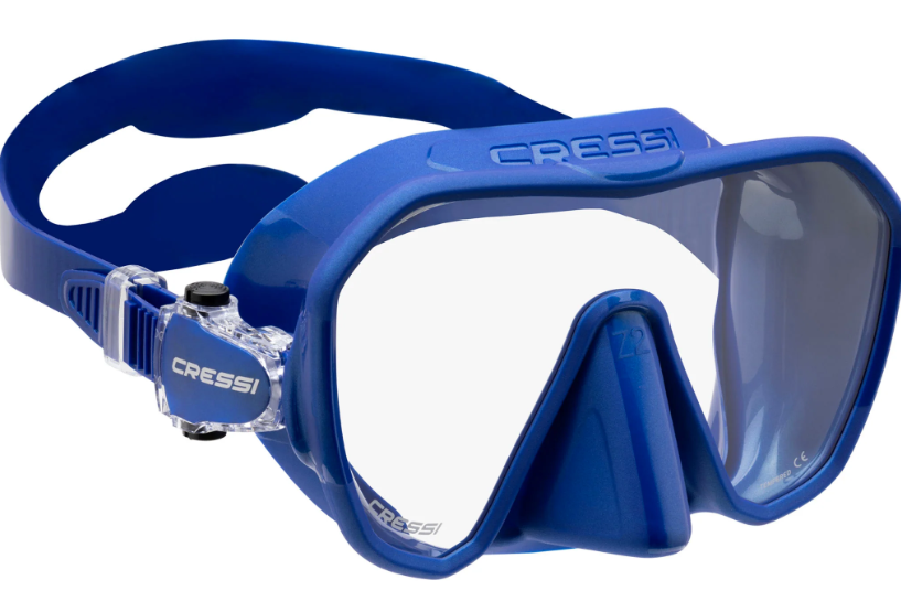 Cressi Z2 Blue frameless dive mask