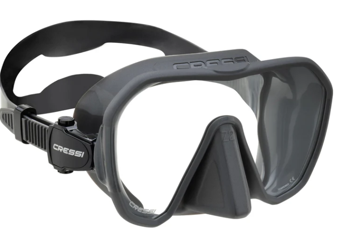 Cressi Z2 Graphite frameless dive mask