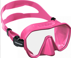 Pink Fluo mask/Clear lenses