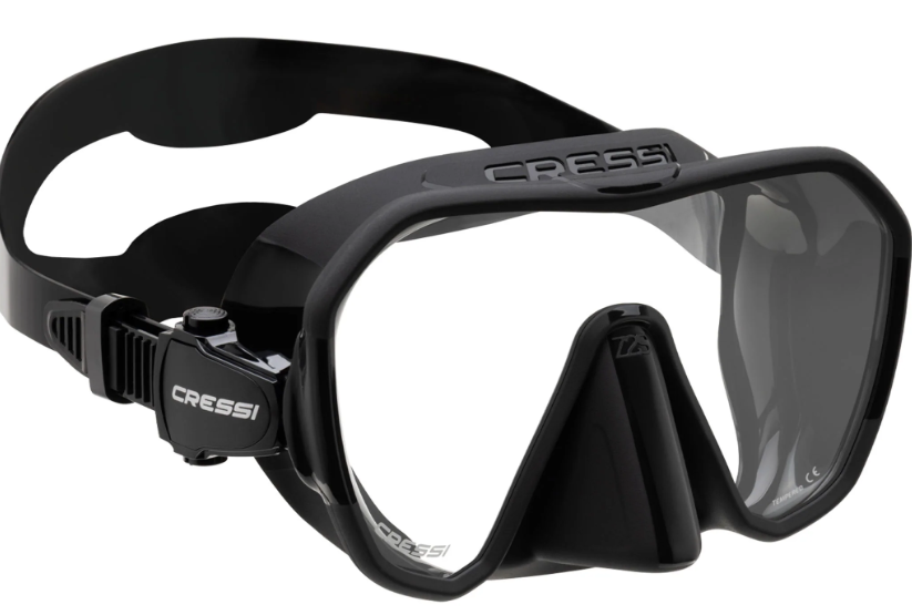 Cressi Z2S frameless dive mask in black