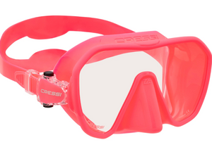 Pink Fluo mask/Clear lenses