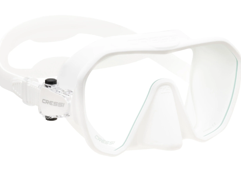 Cressi Z2S frameless dive mask in white