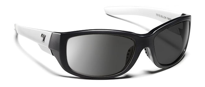 7eye by Panoptx Dillon Ebony & Ivory/SharpView Polarized Gray Sunglasses