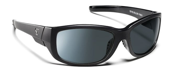 7eye by Panoptx Dillon Matte Black/Polarized SharpView Grey Sunglasses