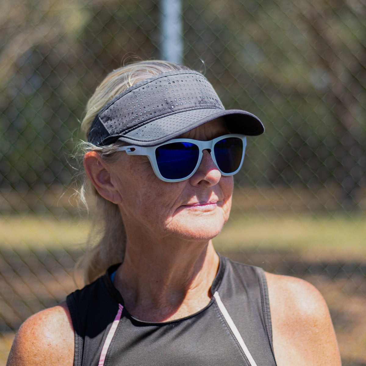Woman wearing Dink Key Largo sunglasses
