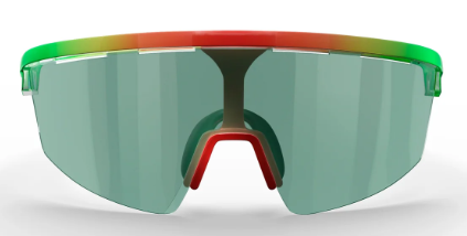 Dink Pickleball sunglasses Captiva in Rainbow Red with outdoor green lens