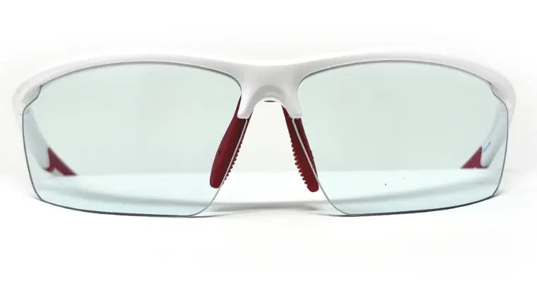 Dink Daytona Petite pickleball sunglasses in white with red indoor lens