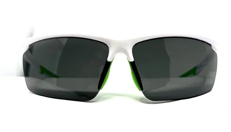 Dink Daytona Petite pickleball sunglasses in white with green outdoor lens
