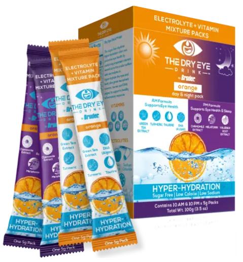 Dry eye Drink hydration supplements am/pm in Orange