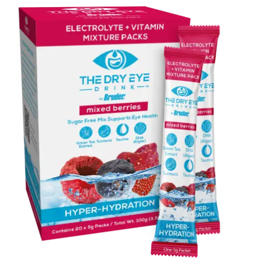 Dry Eye Drink hydration supplements am mixed berries