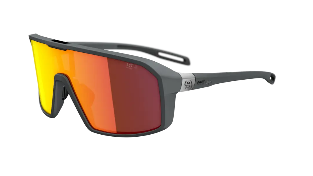 Evil Eye e037 Roadsense sunglasses in gray with LST red lenses