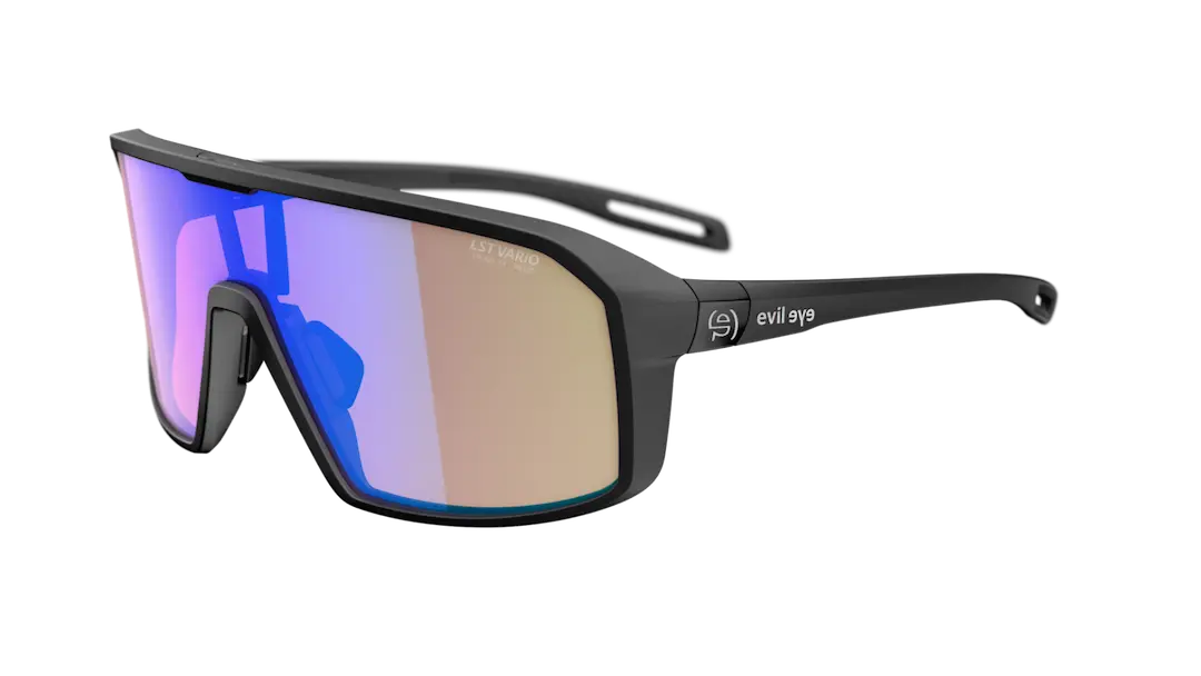 Evil Eye e037 Roadsense sunglasses in black with light changing vario lenses