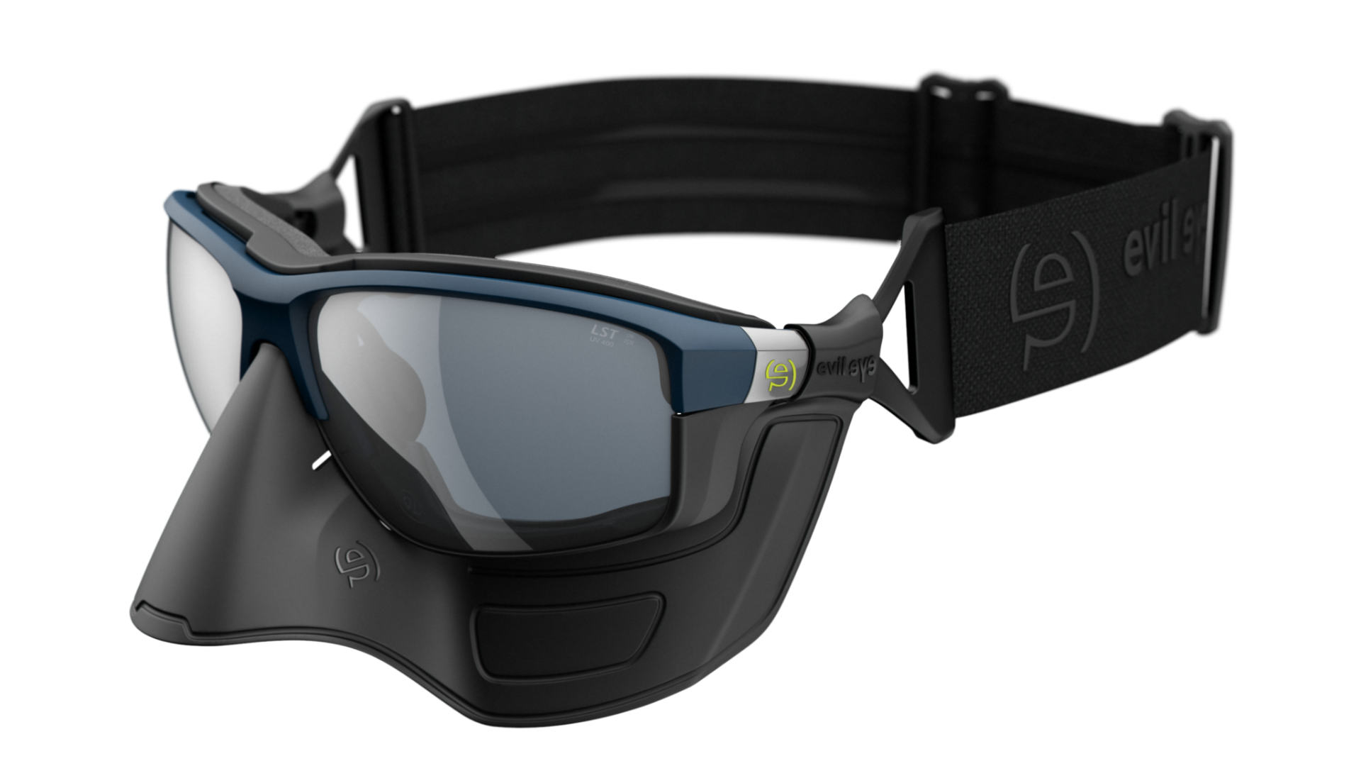 Evil Eye Elate Extreme Blue with strap and face shield