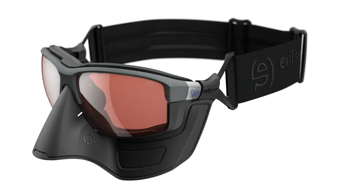 Evil Eye Elate Extreme sunglasses with face shield in gray