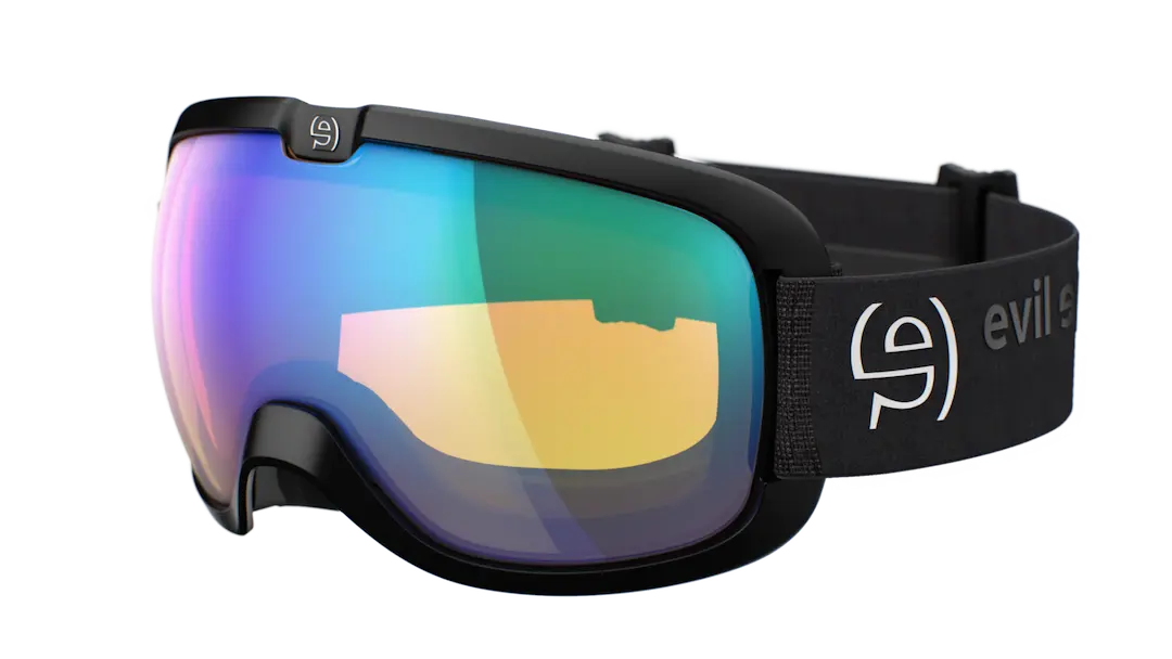 Evil Eye Peaksight e604 ski goggles in black with light changing lenses