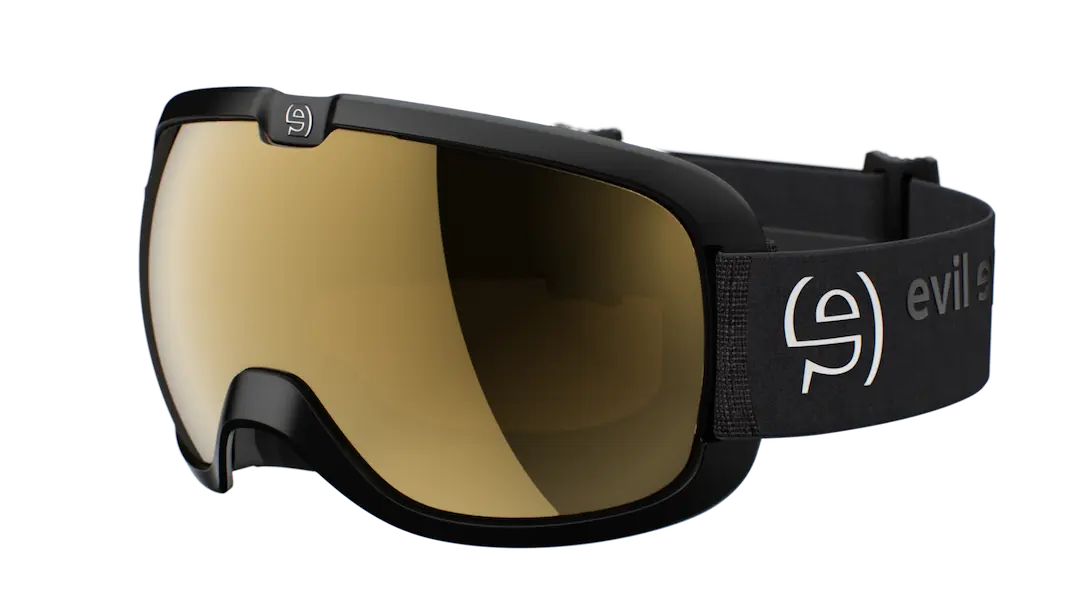 Evil Eye e604 Peaksight snow goggles in black with level 4 Space lenses