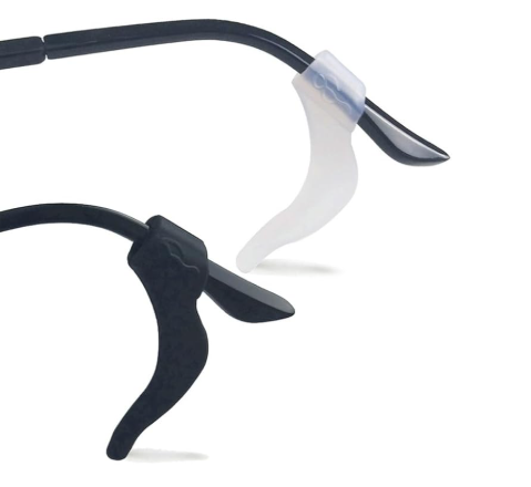 No slip ear holders for eyeglasses and sunglasses