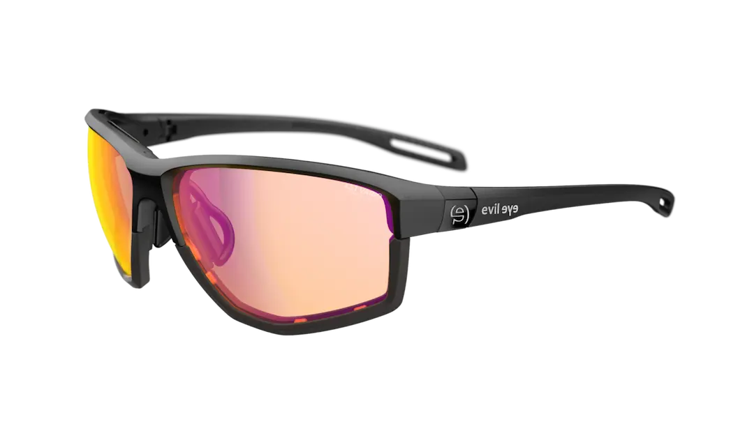 Evil Eye Elate Ng e039  sunglasses in black with vario light changing purple mirror