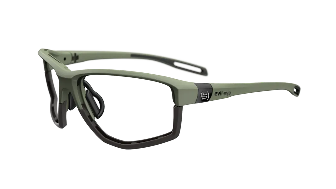 Evil Eye Elate Ng frames in green for prescription lens insertion