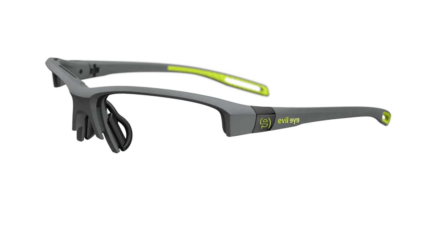 evil eye elate.p frame for prescription insertion in gray with lime