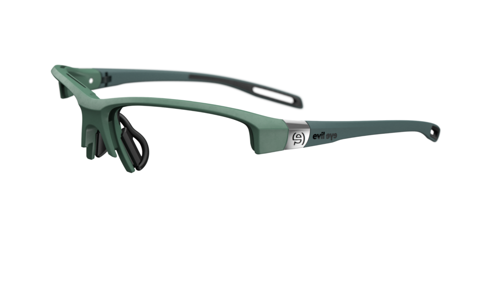 Evil Eye Elate t e019 frame in green for prescription lens insertion
