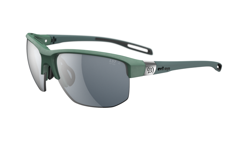Evil Eye Elate t e019 sunglasses in green with silver mirror lenses