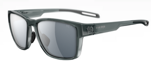 Aqua Grey Transparent frame/LST Grey Silver Mirror lenses