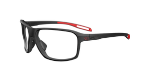 Matt Black with Red frame no lenses (for Rx lens insertion only)