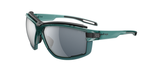 Aqua Green Transparent frame/LST Active Silver Mirror lenses