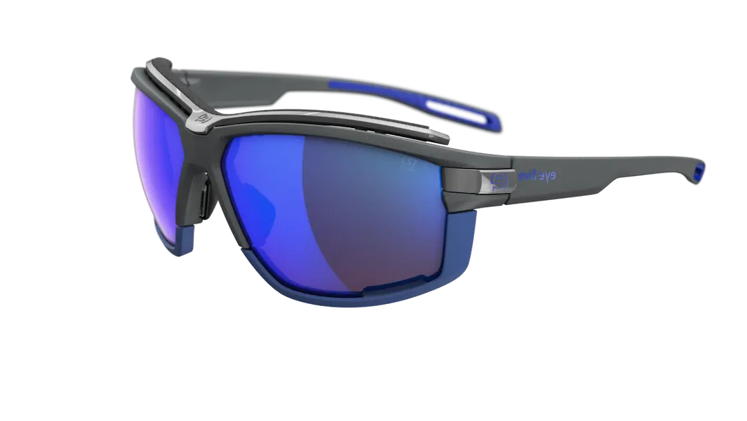 Evil Eye Pathline Air Pro sunglasses in gray with LST blue lenses