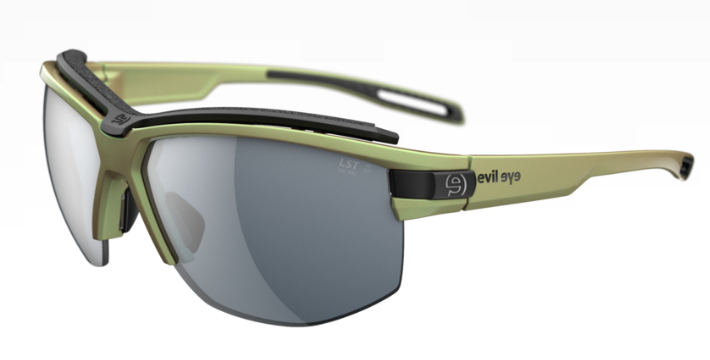 Evil Eye Pathline Pro sunglasses in dynamic green with gray lenses