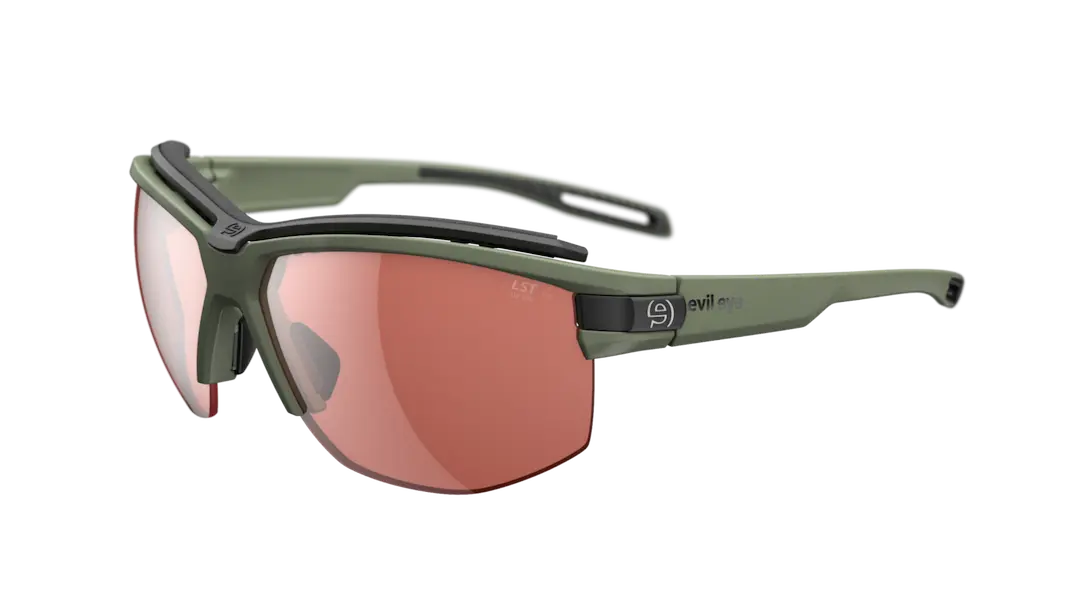 Evil Eye Pathline Pro e042 sunglasses in forest with LST lenses
