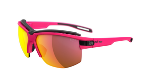 Neon Pink frame/LST Active Red Mirror lenses