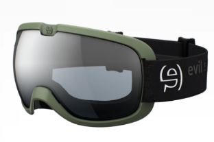 Evil Eye Peaksight ski goggles clear with silver mirror lenses