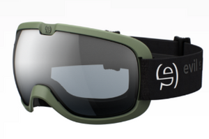 Forest Green Matt goggle/Clear & LST Grey Silver Mirror Light lenses