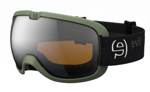 Forest Green Matt goggle/LST Bright & LST Grey Silver Mirror Light lenses