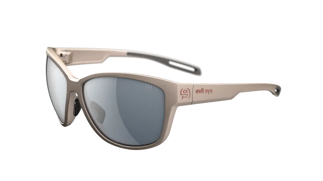 Evil Eye e044 Pika sunglasses in champagne with gray lenses